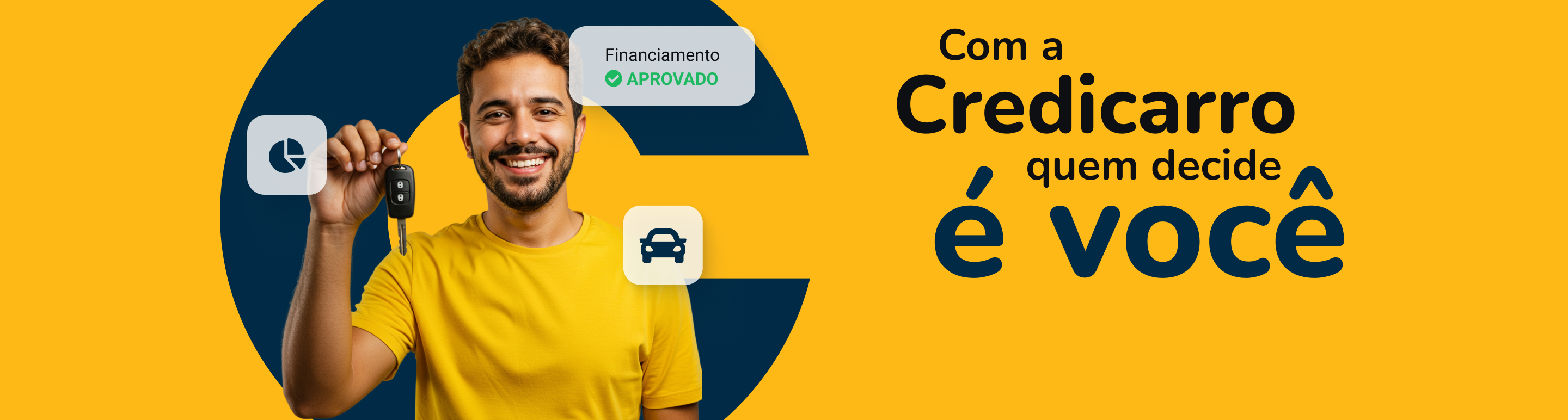 Banner de boas-vindas Credicarro